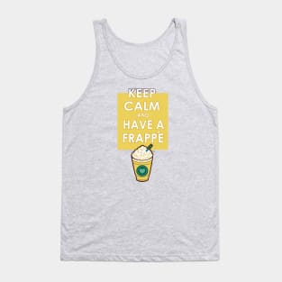 Keep Calm Cute Frappe Heart Tank Top